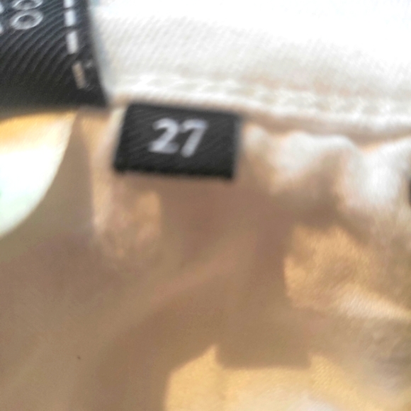 7 FOR ALL MANKIND The Slim Cigarette White Jeans Denim Size 27  Jeans - Picture 8 of 9